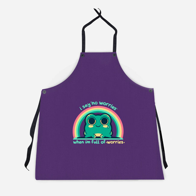 Full Of Worries-Unisex-Kitchen-Apron-TechraNova