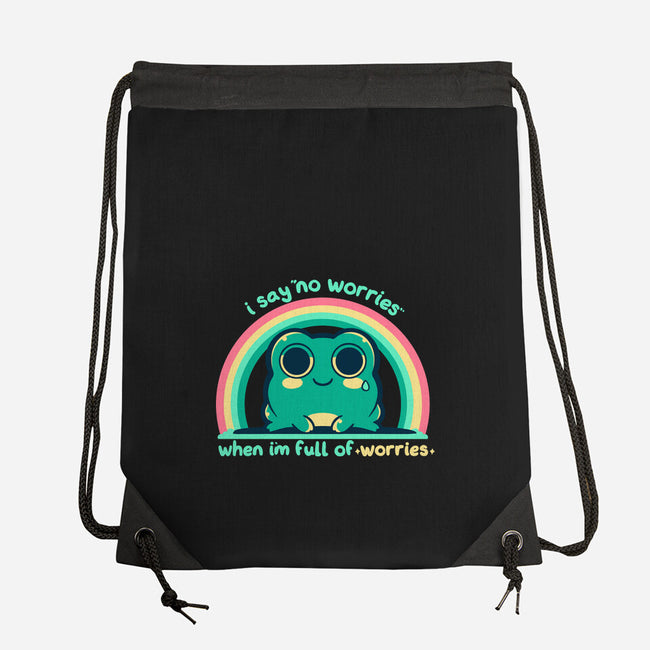 Full Of Worries-None-Drawstring-Bag-TechraNova