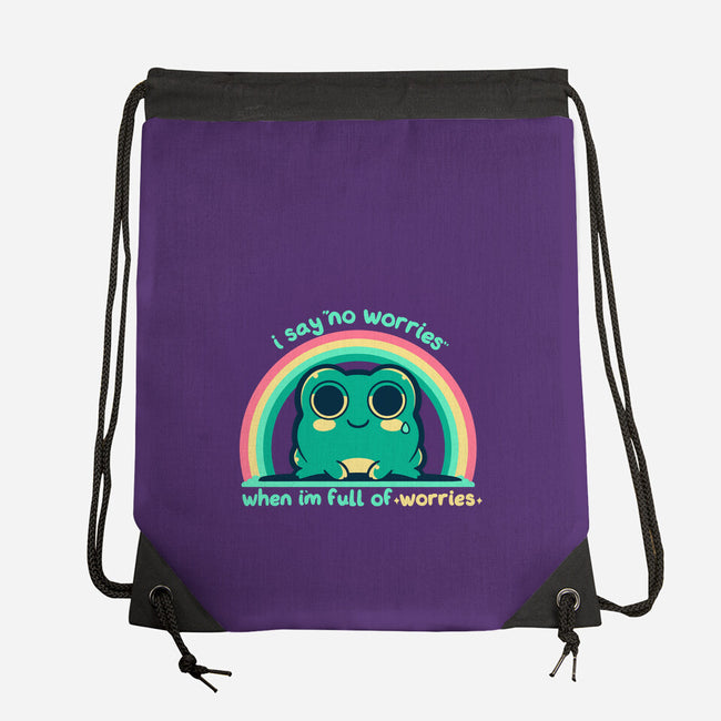 Full Of Worries-None-Drawstring-Bag-TechraNova