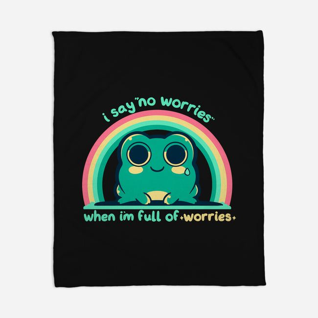 Full Of Worries-None-Fleece-Blanket-TechraNova