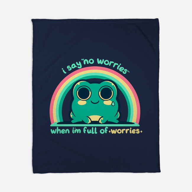Full Of Worries-None-Fleece-Blanket-TechraNova