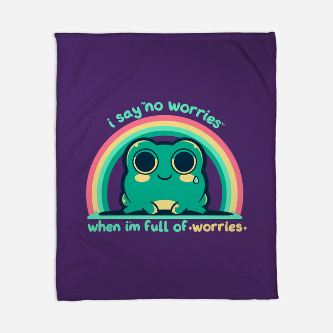 Full Of Worries-None-Fleece-Blanket-TechraNova