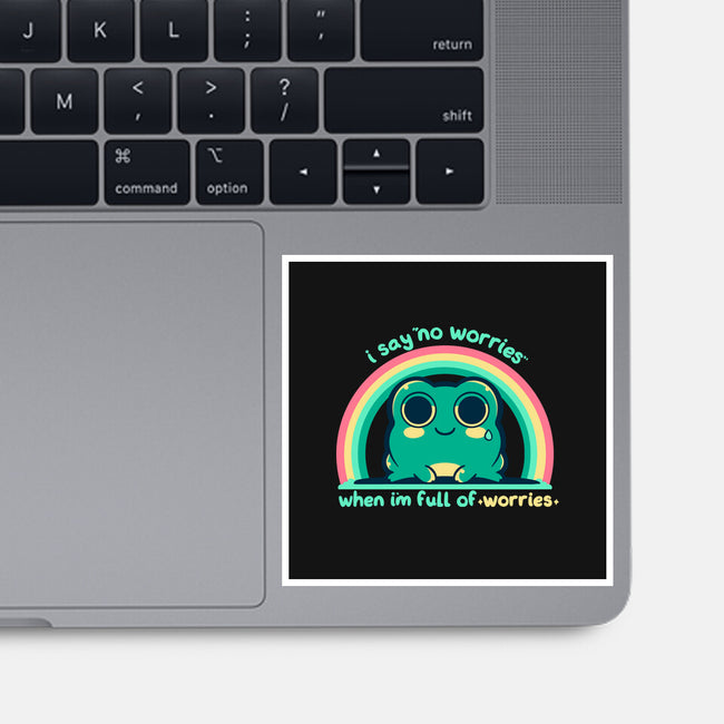 Full Of Worries-None-Glossy-Sticker-TechraNova
