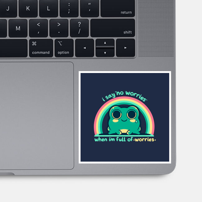 Full Of Worries-None-Glossy-Sticker-TechraNova