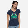 Full Of Worries-Womens-V-Neck-Tee-TechraNova