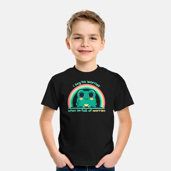 Full Of Worries-Youth-Basic-Tee-TechraNova