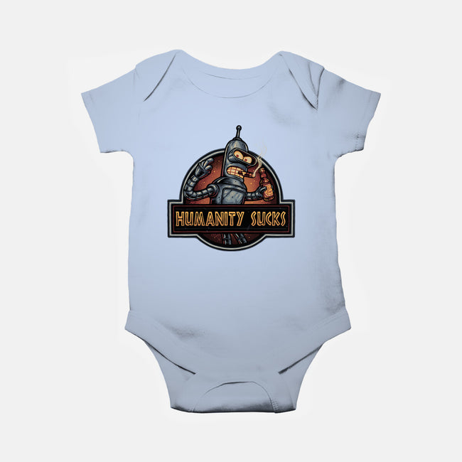 Robot Against Humanity-Baby-Basic-Onesie-glitchygorilla