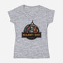 Robot Against Humanity-Womens-V-Neck-Tee-glitchygorilla