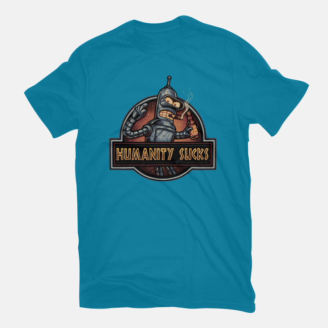 Robot Against Humanity-Mens-Heavyweight-Tee-glitchygorilla