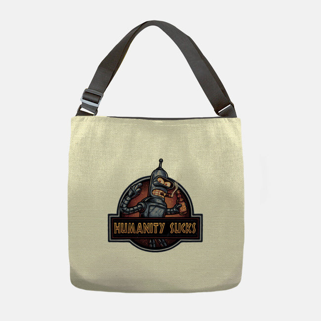 Robot Against Humanity-None-Adjustable Tote-Bag-glitchygorilla