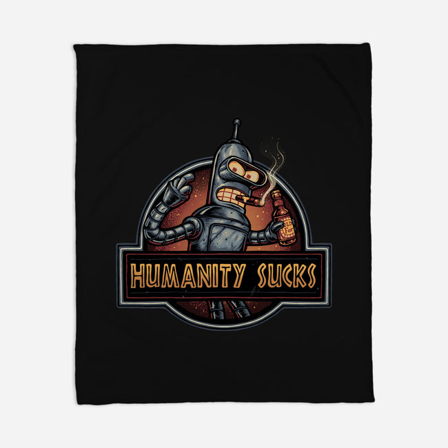 Robot Against Humanity-None-Fleece-Blanket-glitchygorilla