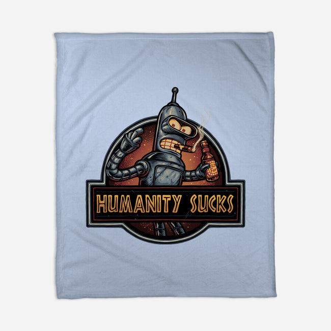 Robot Against Humanity-None-Fleece-Blanket-glitchygorilla
