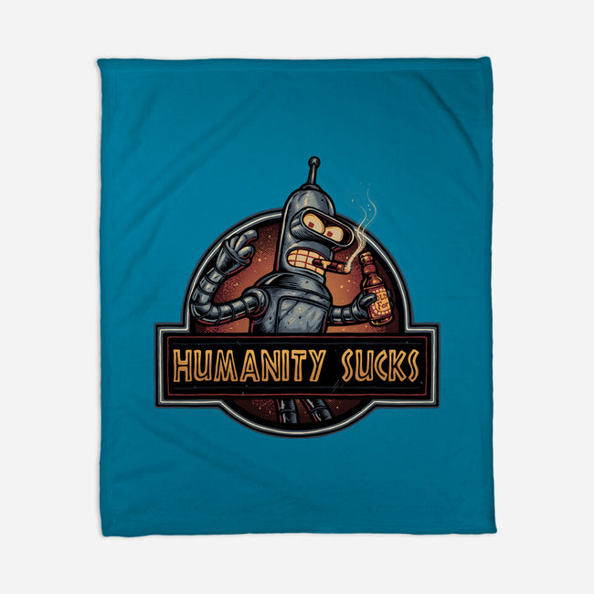 Robot Against Humanity-None-Fleece-Blanket-glitchygorilla