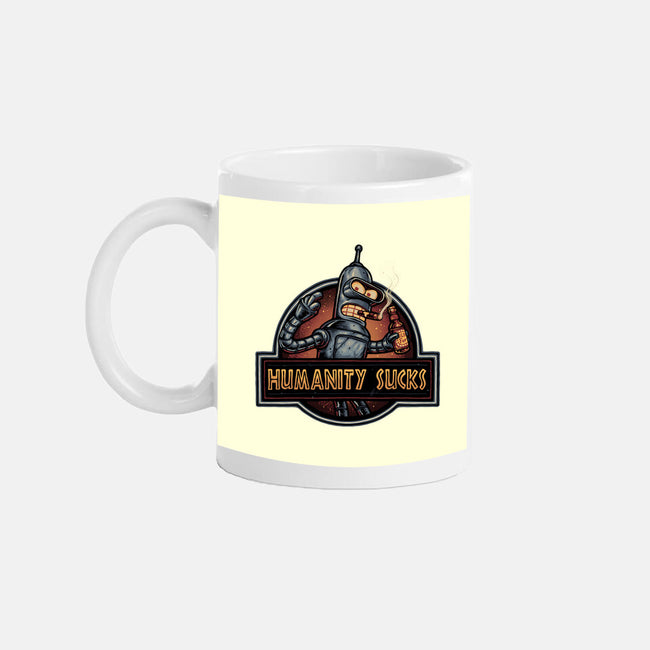 Robot Against Humanity-None-Mug-Drinkware-glitchygorilla
