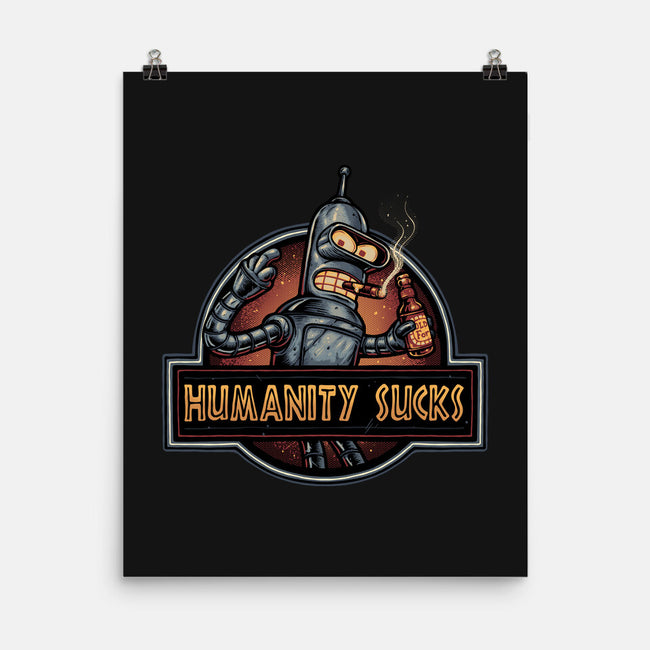 Robot Against Humanity-None-Matte-Poster-glitchygorilla