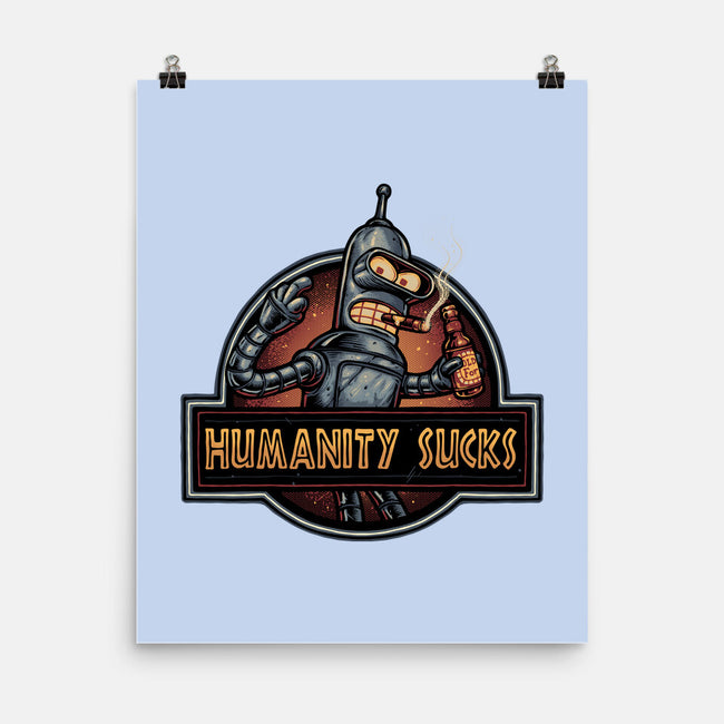 Robot Against Humanity-None-Matte-Poster-glitchygorilla