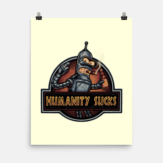 Robot Against Humanity-None-Matte-Poster-glitchygorilla