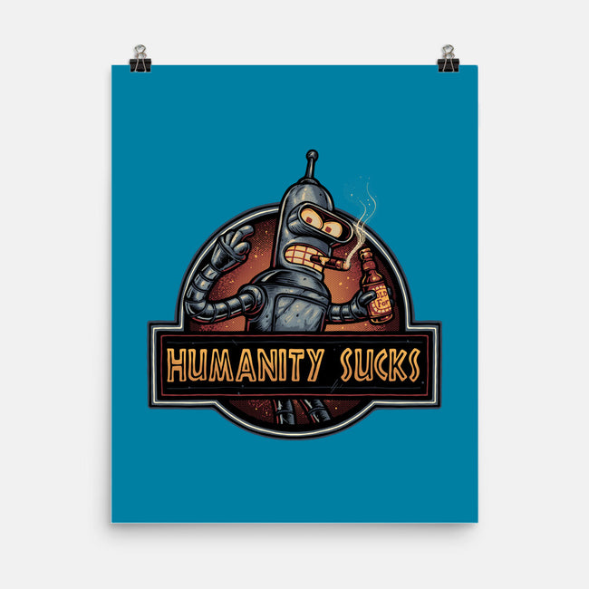 Robot Against Humanity-None-Matte-Poster-glitchygorilla