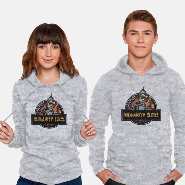 Robot Against Humanity-Unisex-Pullover-Sweatshirt-glitchygorilla