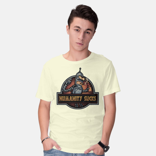 Robot Against Humanity-Mens-Basic-Tee-glitchygorilla
