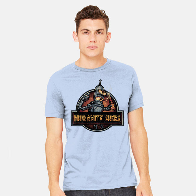 Robot Against Humanity-Mens-Heavyweight-Tee-glitchygorilla