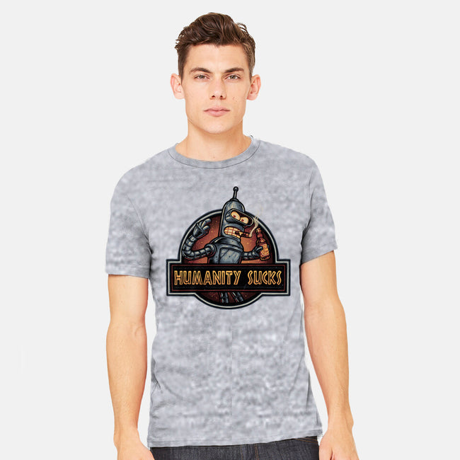 Robot Against Humanity-Mens-Heavyweight-Tee-glitchygorilla