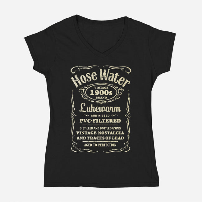 Lukewarm Hose Water-Womens-V-Neck-Tee-kg07