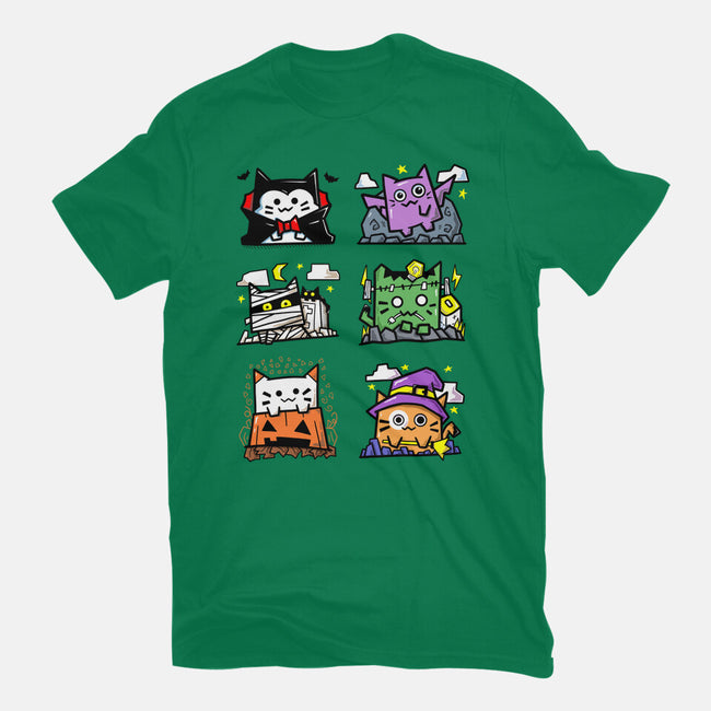 Halloween Cats-Mens-Basic-Tee-bloomgrace28