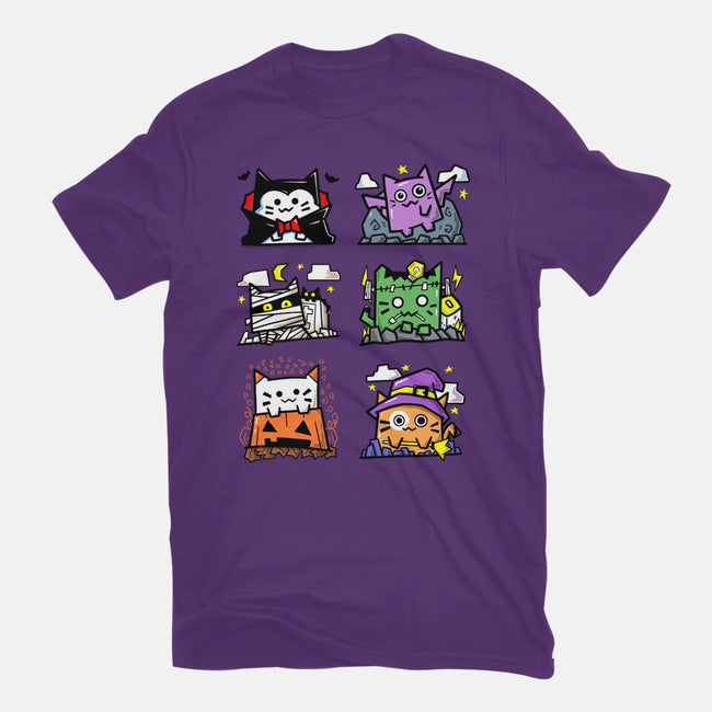 Halloween Cats-Mens-Basic-Tee-bloomgrace28