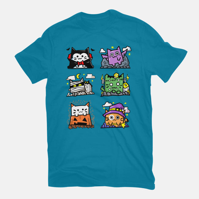 Halloween Cats-Mens-Heavyweight-Tee-bloomgrace28