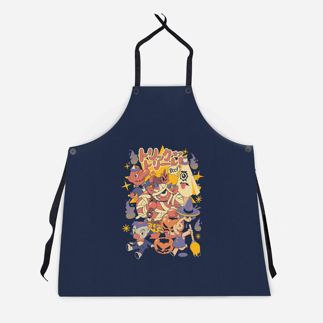 Yokai Costumes-Unisex-Kitchen-Apron-ilustrata
