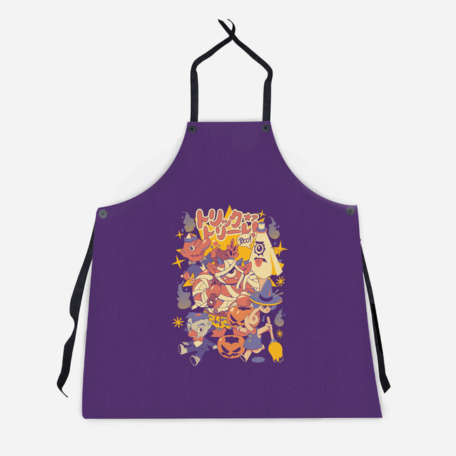 Yokai Costumes-Unisex-Kitchen-Apron-ilustrata