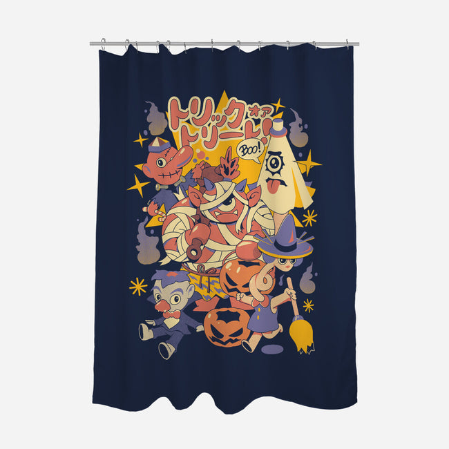 Yokai Costumes-None-Polyester-Shower Curtain-ilustrata