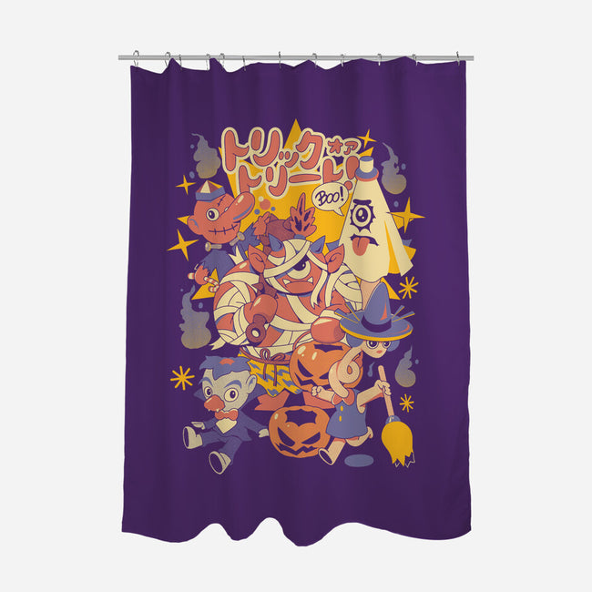 Yokai Costumes-None-Polyester-Shower Curtain-ilustrata