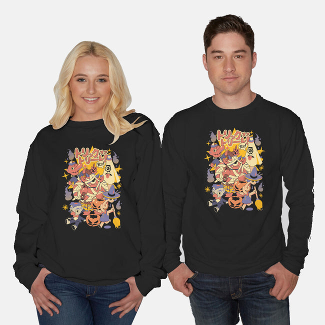 Yokai Costumes-Unisex-Crew Neck-Sweatshirt-ilustrata
