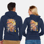 Yokai Costumes-Unisex-Zip-Up-Sweatshirt-ilustrata
