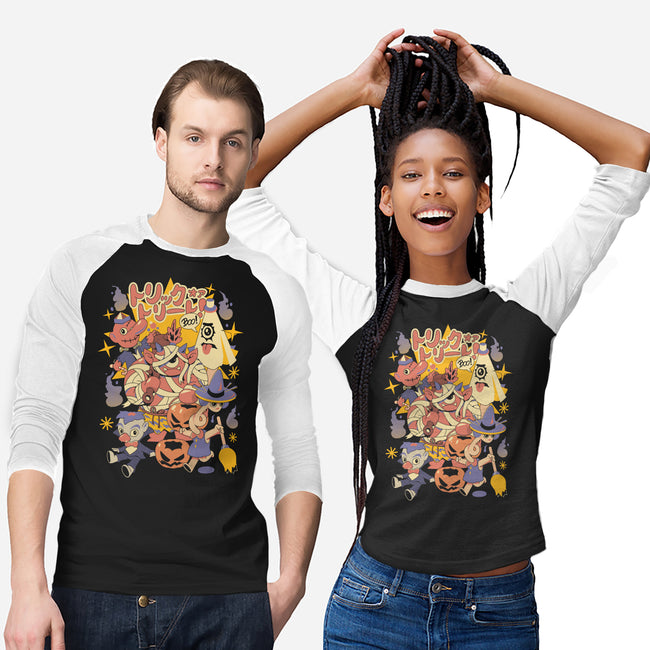 Yokai Costumes-Unisex-Baseball-Tee-ilustrata