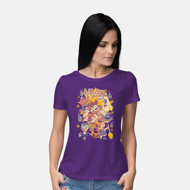 Yokai Costumes-Womens-Basic-Tee-ilustrata