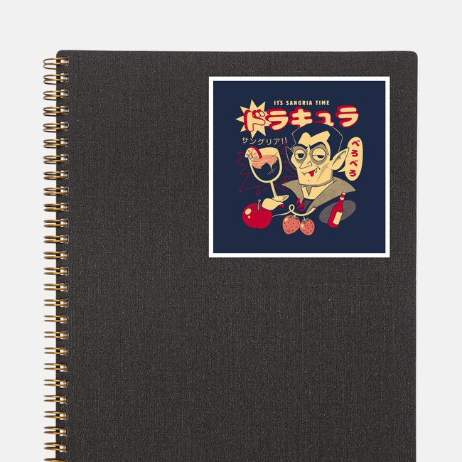 Sangria Time-None-Glossy-Sticker-ilustrata