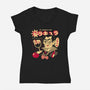 Sangria Time-Womens-V-Neck-Tee-ilustrata