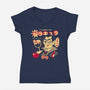Sangria Time-Womens-V-Neck-Tee-ilustrata