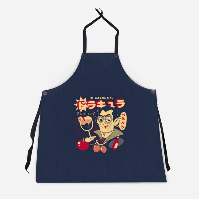 Sangria Time-Unisex-Kitchen-Apron-ilustrata
