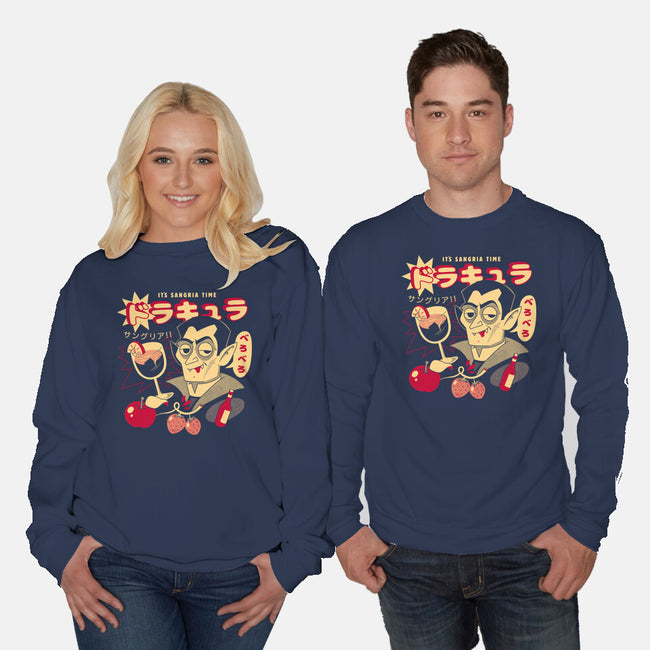 Sangria Time-Unisex-Crew Neck-Sweatshirt-ilustrata