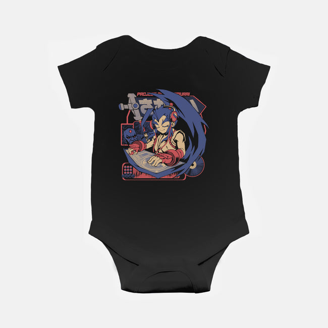 Samurai Beats-Baby-Basic-Onesie-ilustrata