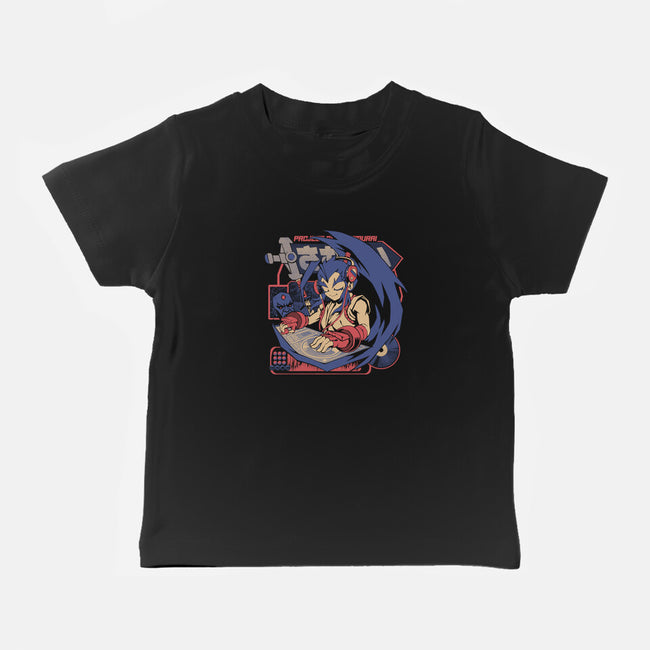 Samurai Beats-Baby-Basic-Tee-ilustrata
