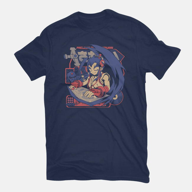 Samurai Beats-Mens-Basic-Tee-ilustrata