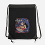 Samurai Beats-None-Drawstring-Bag-ilustrata