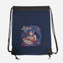 Samurai Beats-None-Drawstring-Bag-ilustrata