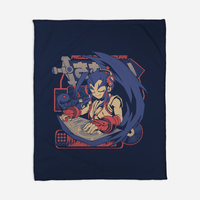 Samurai Beats-None-Fleece-Blanket-ilustrata