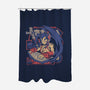 Samurai Beats-None-Polyester-Shower Curtain-ilustrata